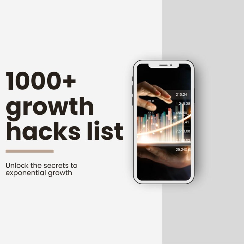 Elite growth hacks list